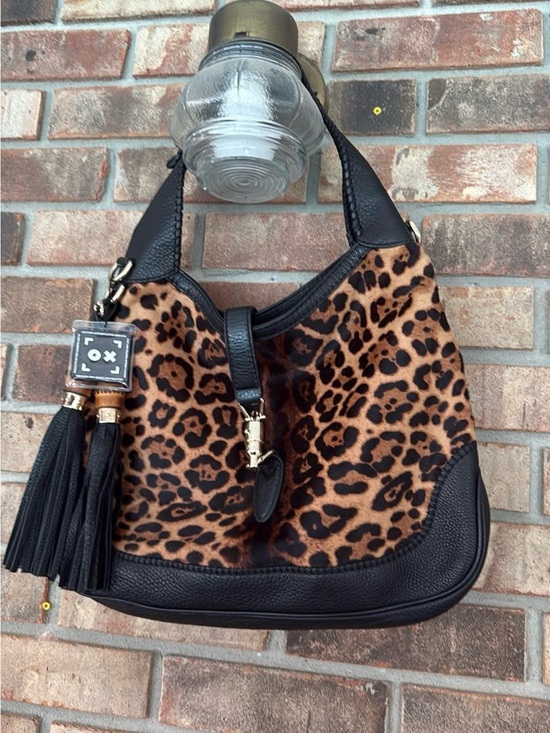 Gucci Handbags - Gucci Jackie Leopard Bag